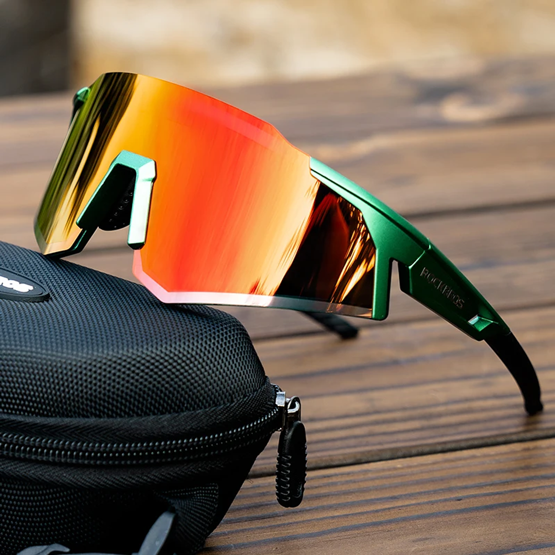 Óculos de Ciclismo ROCKBROS SP291 - Polarizados, Com Aro para Graduação, TR-90, 31g, UV400, Unissexo 3