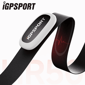 Sensor de Frequência Cardíaca iGPSPORT HR50 - ECG, Bateria 1 Ano, IPX7, Peitoral, Para Bicicleta e Corrida
