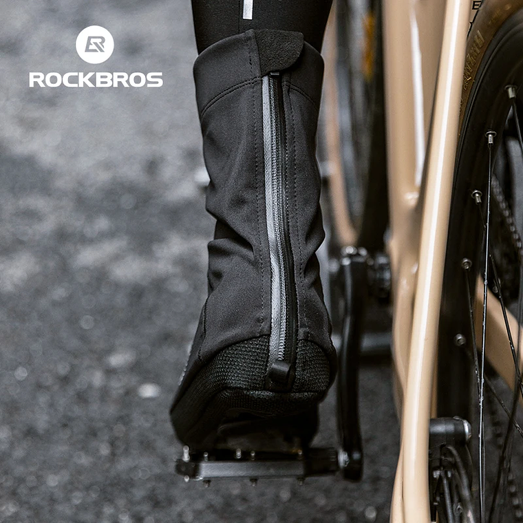Coberturas para Sapatilhas de Ciclismo Inverno ROCKBROS LF1274 - Térmicas, Corta-Vento, Impermeáveis, Para MTB e Estrada 2