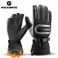ROCKBROS Winter Bicycle Skiing Gloves Windproof Thermal Fleece Warm Bike Full Finger Gloves Snowboard Motorcycle Cycling Gloves - thumbnail 1