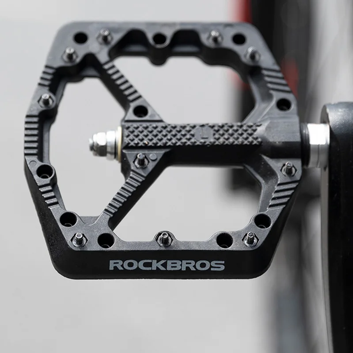 ROCKBROS 2021-12A Bicycle Pedals - Nylon, 190g each, Wide Platform, Sealed Bearings, for MTB and Road 1