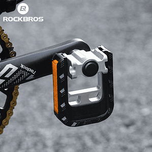 ROCKBROS Bicycle Foldable Pedals Aluminum Alloy MTB Mountain Bike Pedal Anti-slip Reflective Cycling Self-lubricating Pedal   Brand Name: ROCKBROS Choice: yes High-concerned chemical: None Material: A