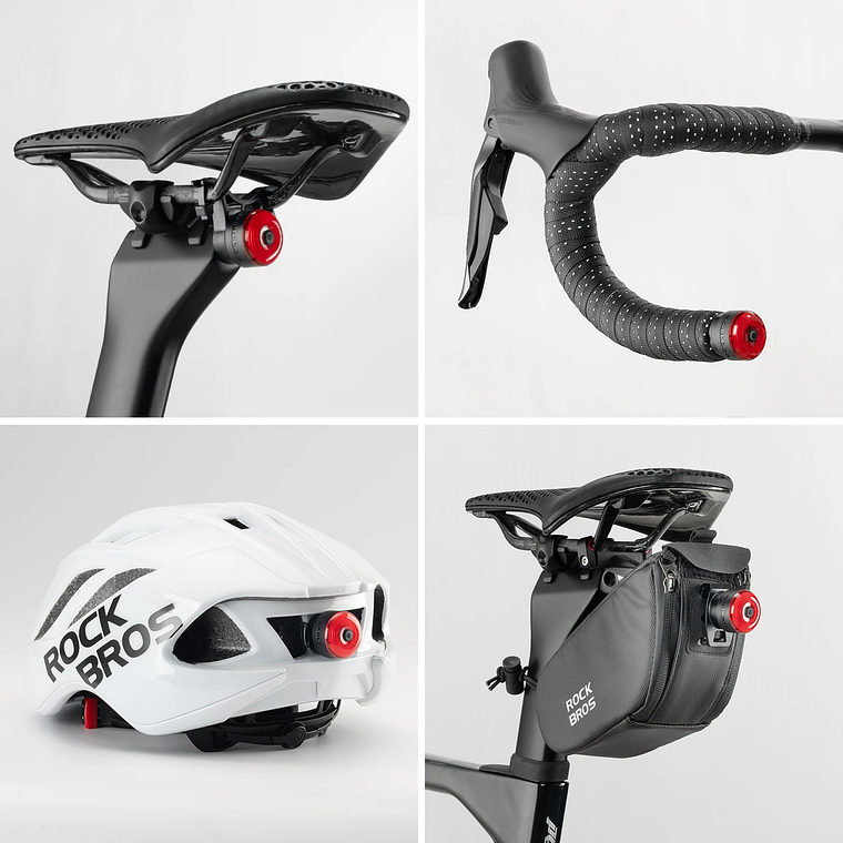 Luz para Bicicleta ROCKBROS R0 - Smart Brake, Sensor de Travão e Vibração, USB-C, 24g, para Selim ou Guiador 6