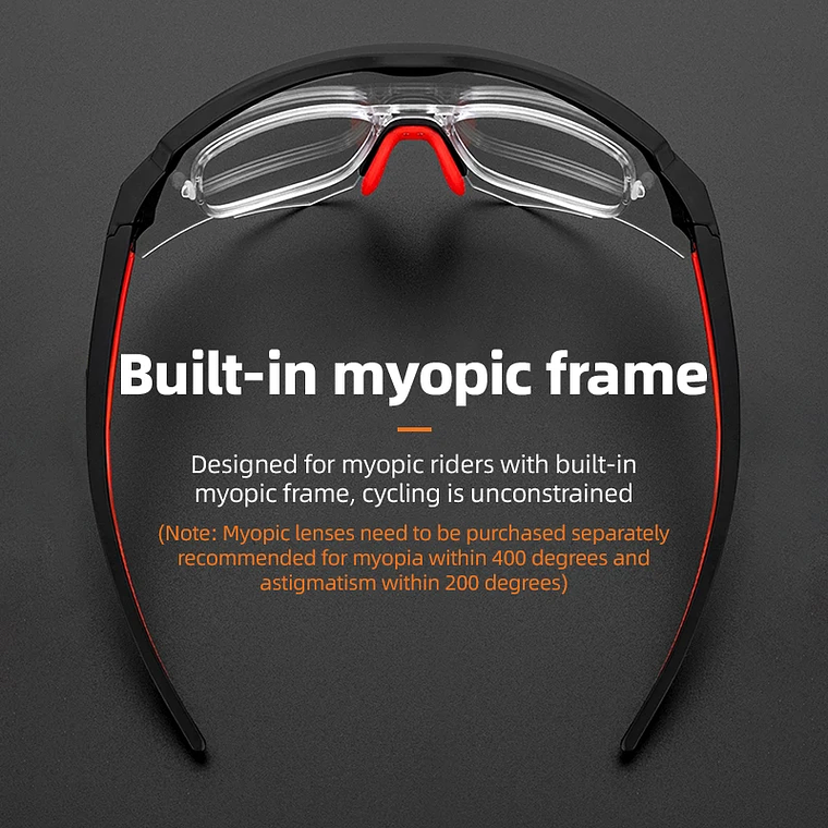 ROCKBROS 10172FW/10175FW Cycling Glasses - Photochromic Lenses, Anti-Fog, UV400, TR-90 3