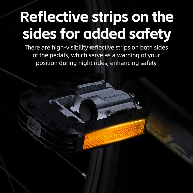 ROCKBROS Bicycle Foldable Pedals Aluminum Alloy MTB Mountain Bike Pedal Anti-slip Reflective Cycling Self-lubricating Pedal   Brand Name: ROCKBROS Choice: yes High-concerned chemical: None Material: A 4