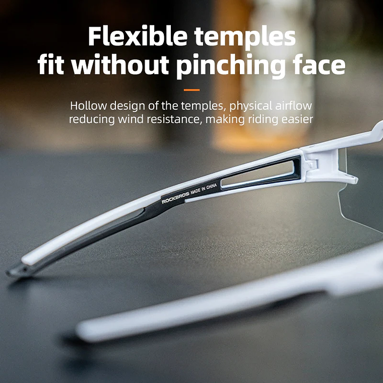 ROCKBROS 10172FW/10175FW Cycling Glasses - Photochromic Lenses, Anti-Fog, UV400, TR-90 4