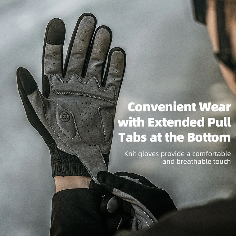 Luvas de Ciclismo ROCKBROS S338 - Tecido Malha, Toque no Ecrã, Antiderrapantes, Respiráveis, 65g 5