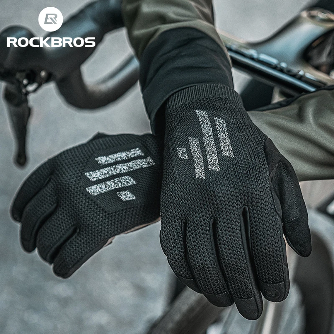 Luvas de Ciclismo ROCKBROS S338 - Tecido Malha, Toque no Ecrã, Antiderrapantes, Respiráveis, 65g 6