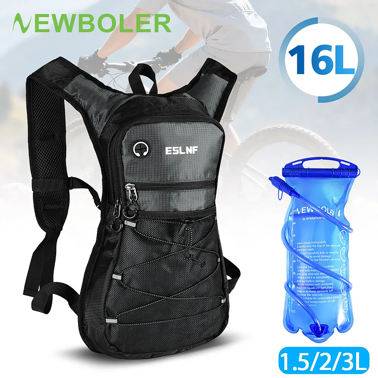 NEWBOLER BAG319 Cycling Hydration Backpack - 16L, Lightweight, for MTB, Trail Running and Outdoor Activities 1