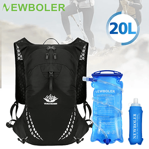 Mochila de Hidratação NEWBOLER BAG649 - 20L, Leve, Costas Respiráveis, Tecido Impermeável, Para Ciclismo e Outdoor