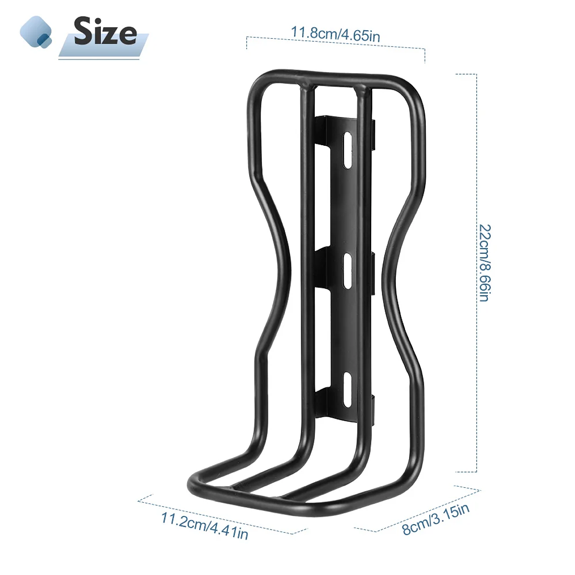 Suporte Dianteiro para Bicicleta NEWBOLER - Porta-Bagagem de Garfo Dianteiro em Metal, para MTB, Bicicleta de Estrada e Dobrável 2