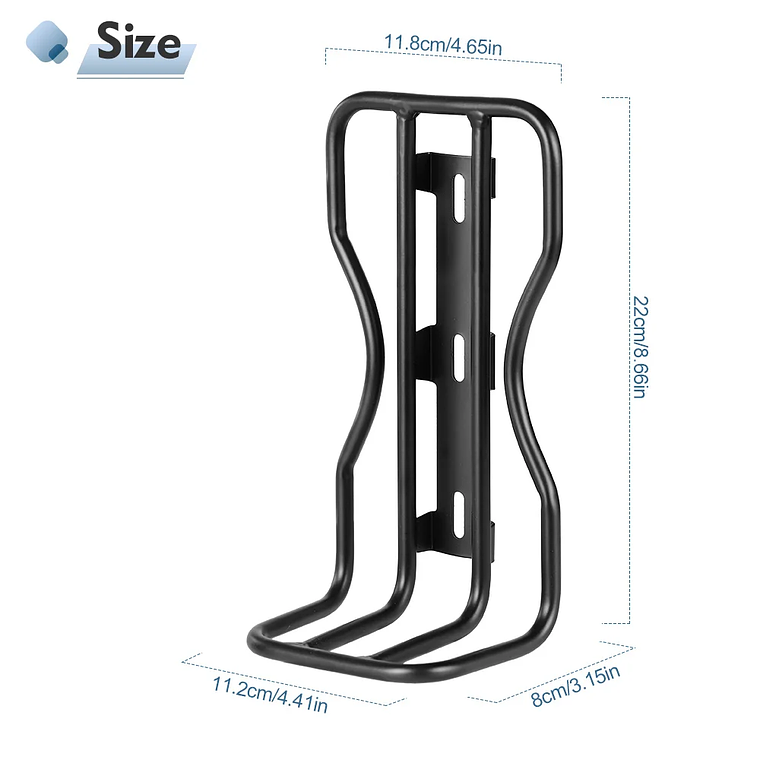 Suporte Dianteiro para Bicicleta NEWBOLER - Porta-Bagagem de Garfo Dianteiro em Metal, para MTB, Bicicleta de Estrada e Dobrável 2