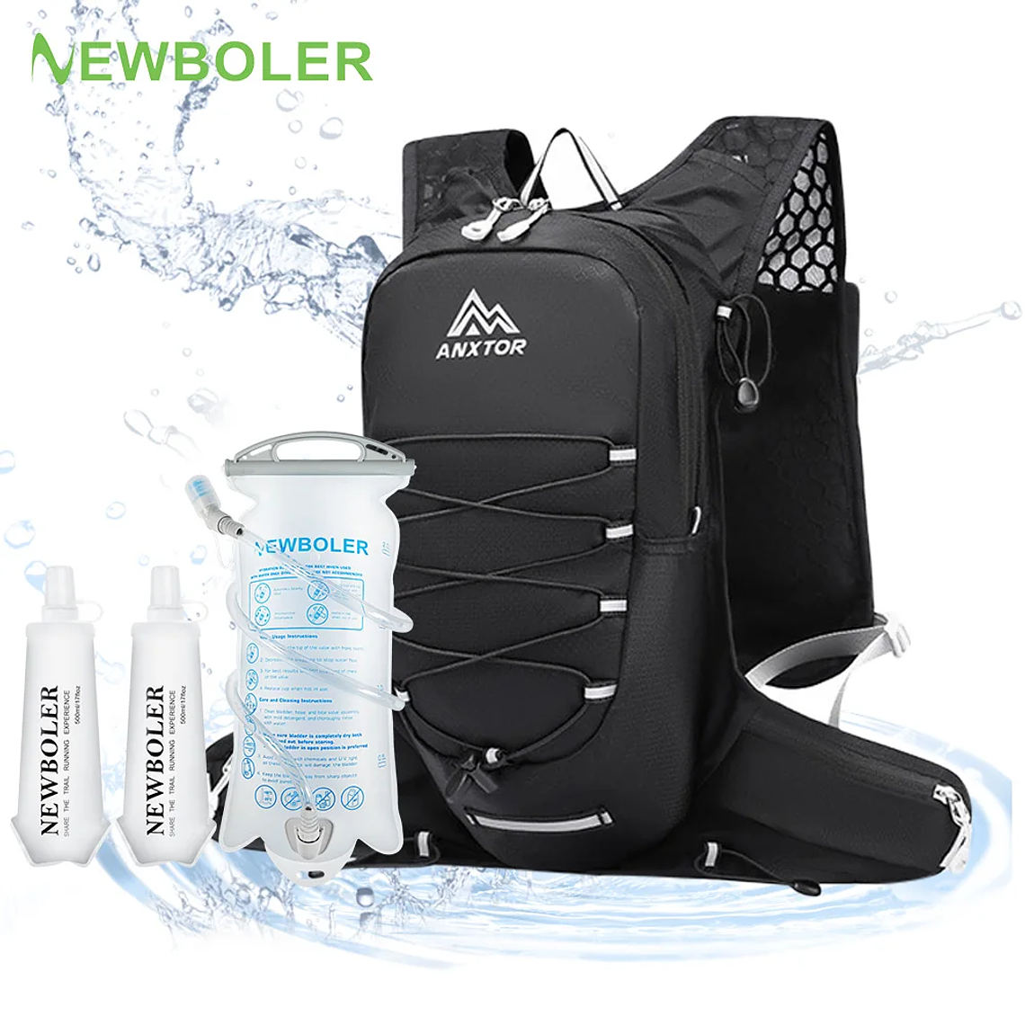 NEWBOLER 40L Trekking and Camping Backpack - Waterproof, Lightweight, Large Capacity, with Breathable System, for Hiking and Travel 1