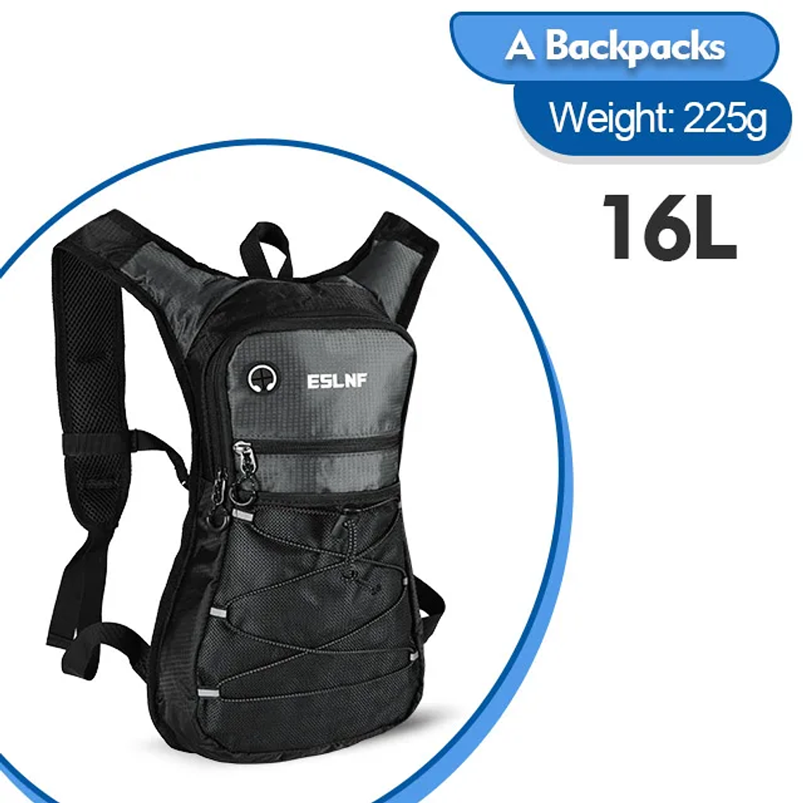 NEWBOLER BAG319 Cycling Hydration Backpack - 16L, Lightweight, for MTB, Trail Running and Outdoor Activities 8