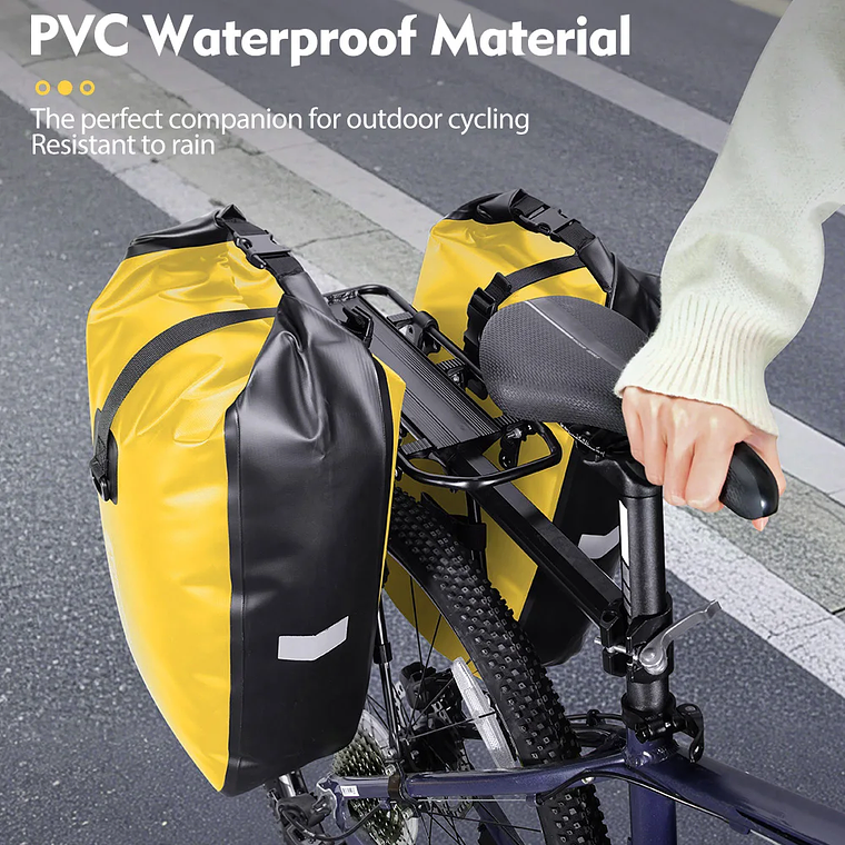 Alforge para Bicicleta NEWBOLER BAG212 - 10L/20L, Impermeável PVC, Design Rolável, Multifuncional 5