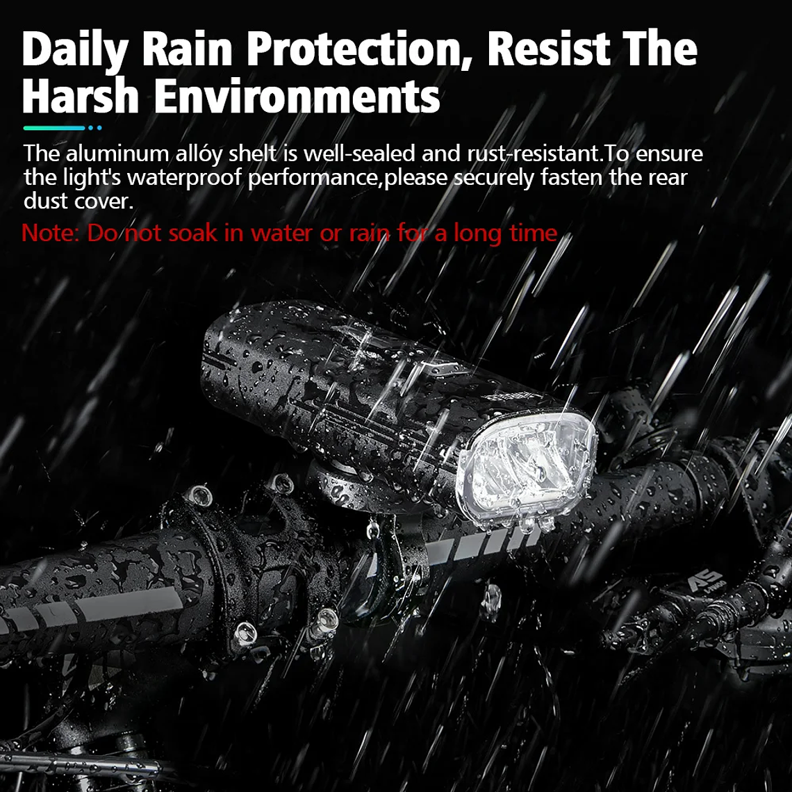 Farol para Bicicleta NEWBOLER LIG007 - 8000 Lúmens, Bateria 8000mAh, Power Bank, Alumínio, IPX5 6
