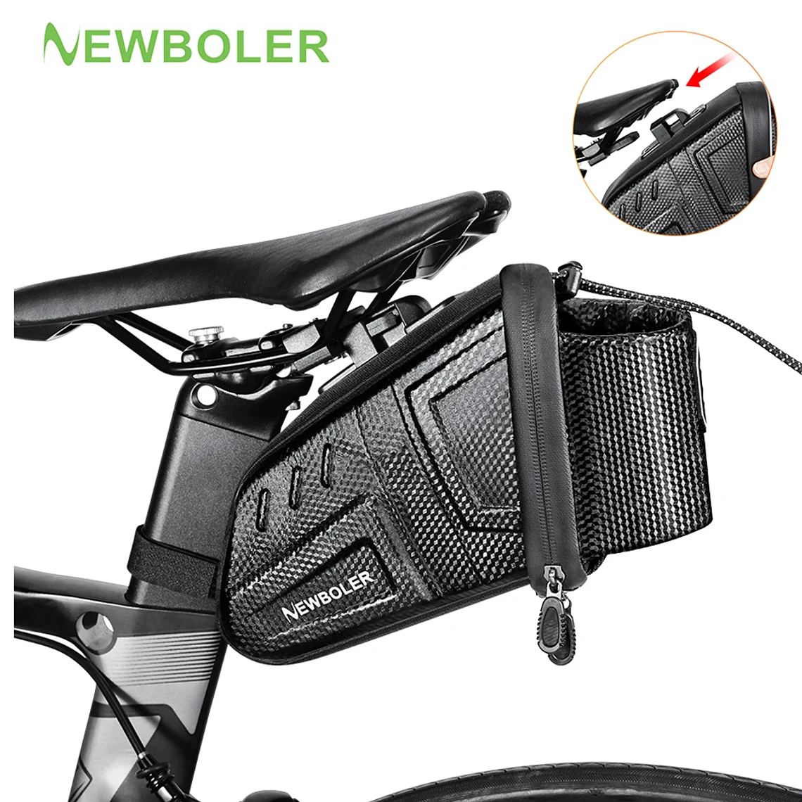 Bolsa de Selim para Bicicleta NEWBOLER 1.5L/2.5L - Impermeável, com Faixa Refletora, para MTB e Bicicleta de Estrada, Bolsa de Ferramentas 1