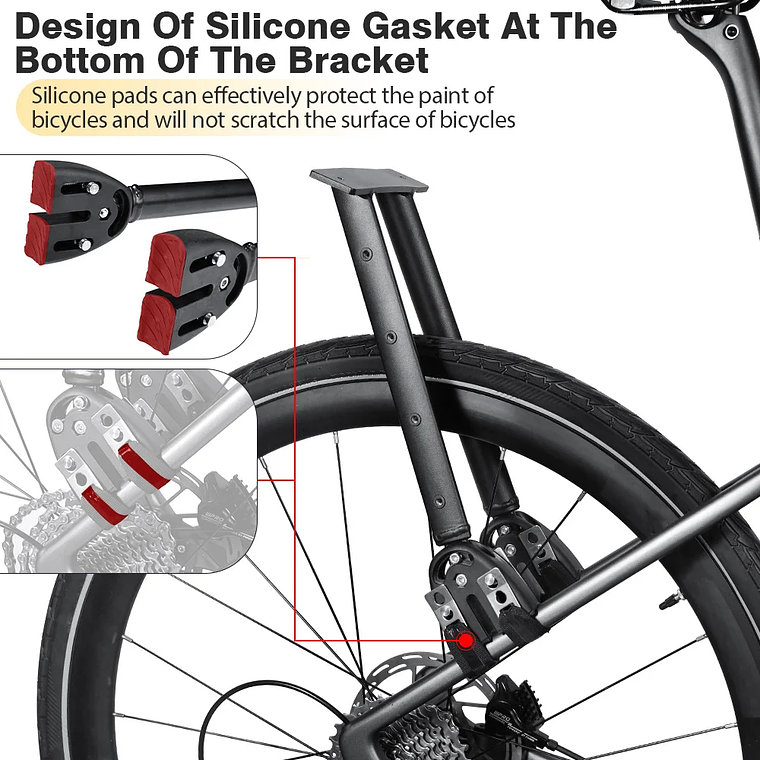 Sistema de Bagagem Traseira NEWBOLER BAG317 - Suporte Alumínio + Bolsa 20L, Cadeado, Suporte 50kg, Para Bikepacking 6