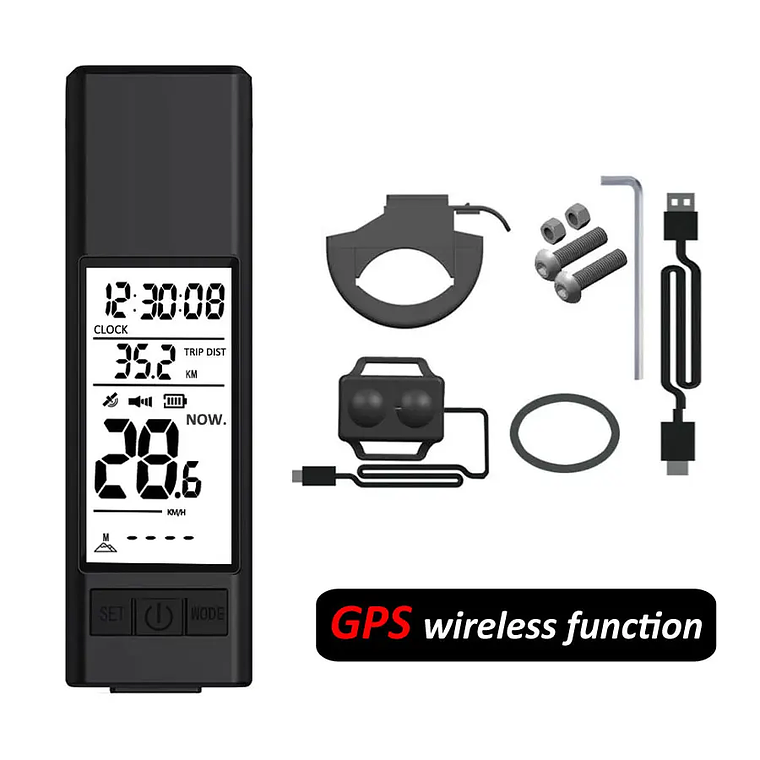 NEWBOLER 3-in-1 Bicycle Device - 800LM Headlight, Cycle Computer, 120dB Horn, 4000mAh Battery 7