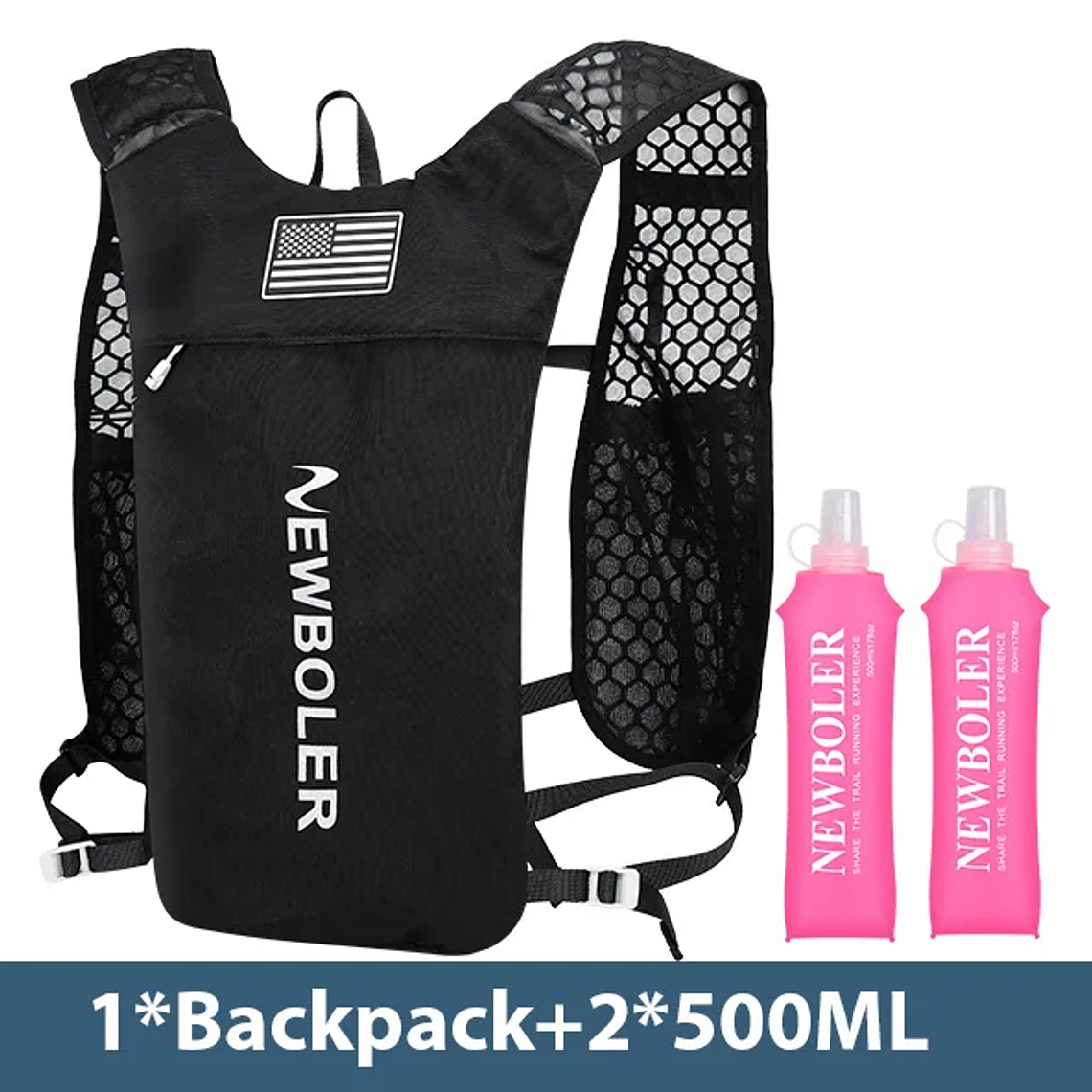 NEWBOLER BAG649 Running Hydration Vest - Ultralight 196g, Breathable, with Front Panel, for Trails and Marathons 11