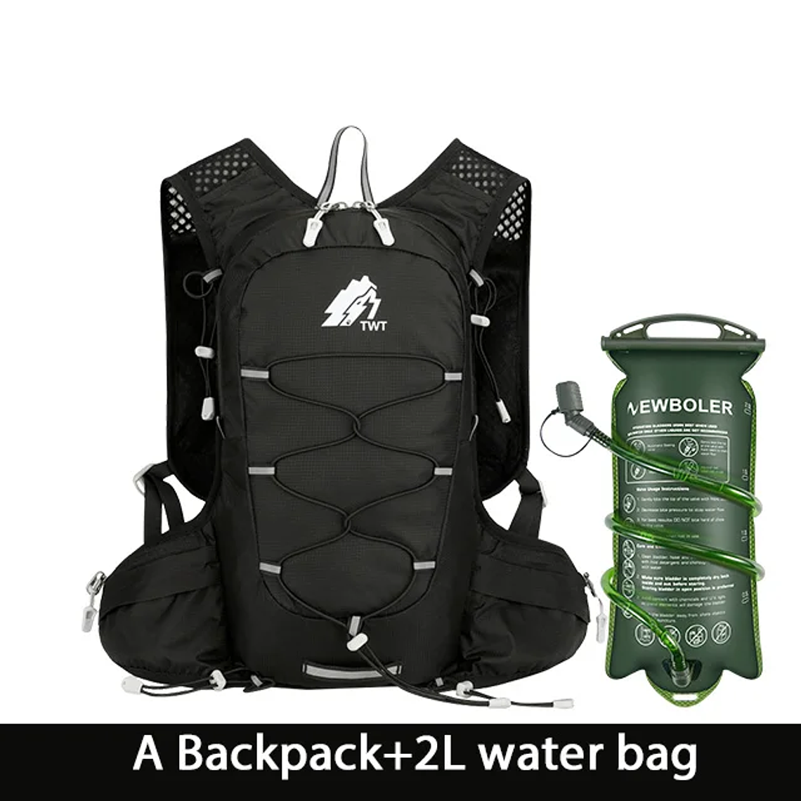 NEWBOLER 20L Hydration Backpack - Lightweight, Breathable, with Water Reservoir, for Cycling, Hiking, Trail Running and Mountaineering. 9