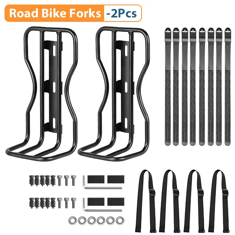 Suporte Dianteiro para Bicicleta NEWBOLER - Porta-Bagagem de Garfo Dianteiro em Metal, para MTB, Bicicleta de Estrada e Dobrável 6