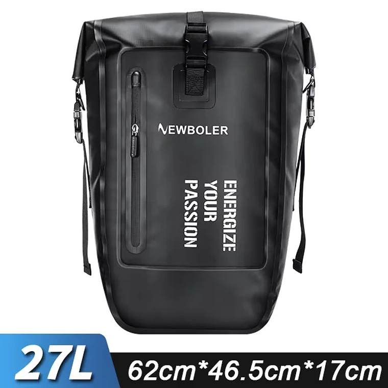 NEWBOLER 27L Waterproof Bicycle Panniers - Double Rear Bag, Large Capacity, for Travel, Cycle Touring and E-Bike 7