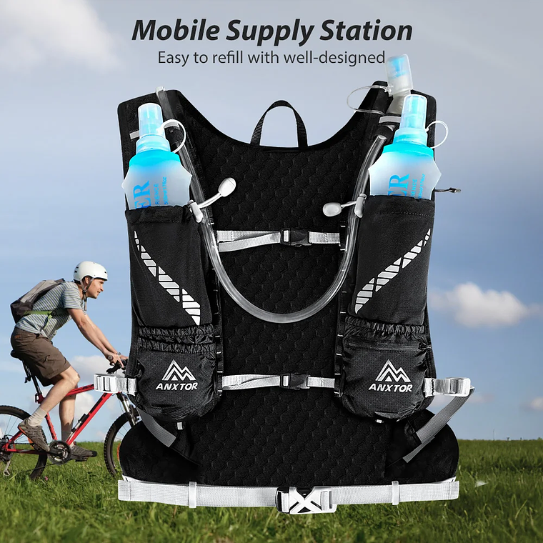 NEWBOLER BAG662 — 12L Ultra Lightweight Hydration Backpack for Running, Cycling, and Adventure 5