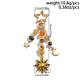 Chaveiro Decorativo Ingemark - Pingente Estrela, Sol, Lua, Contas de Vidro, Romântico, Presente Casal - Thumbnail 5