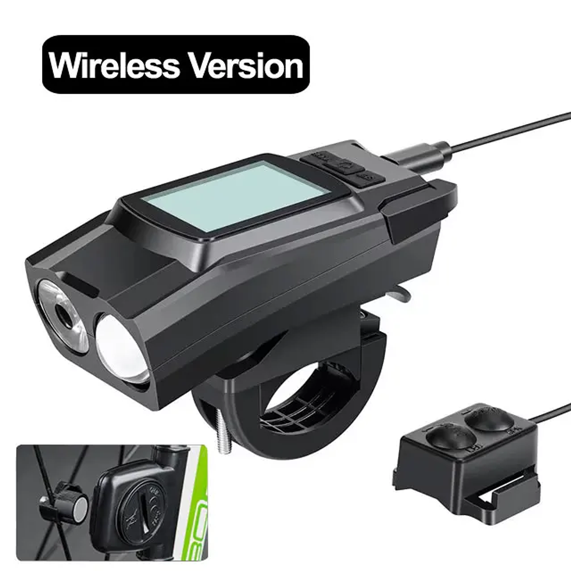 NEWBOLER 3-in-1 Bicycle GPS - GPS Computer, 800LM Headlight, 120dB Horn, 4 Light Modes, Waterproof, for Cycling 8