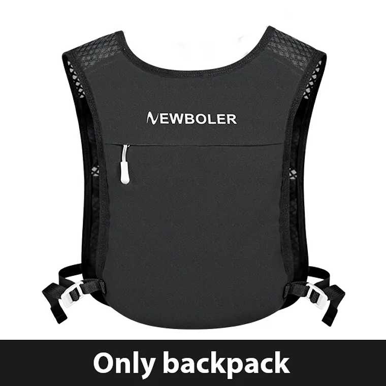 NEWBOLER Running and Hydration Vest 157g - Lightweight, Breathable, Unisex, with Bottle Pockets, for Trail Running and Hiking 12