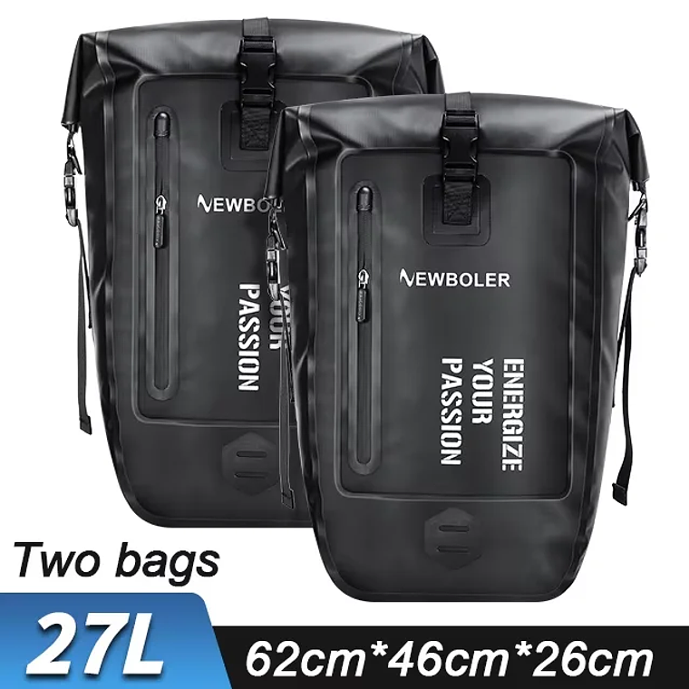 NEWBOLER 30L Rear Rack Bicycle Bag - Waterproof, Large Capacity, Made of TPU, for Travel, Bicycle Touring and E-Bike. 10