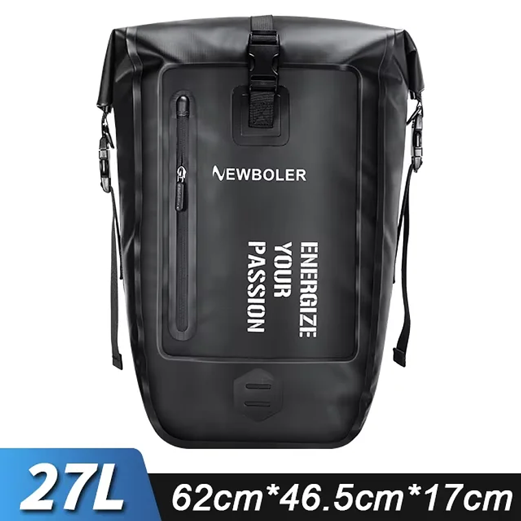 NEWBOLER 30L Rear Rack Bicycle Bag - Waterproof, Large Capacity, Made of TPU, for Travel, Bicycle Touring and E-Bike. 11