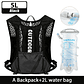 NEWBOLER 5L Hydration and Running Vest - Lightweight Breathable Backpack with Bottles for Running, Hiking, and Cycling - thumbnail 8
