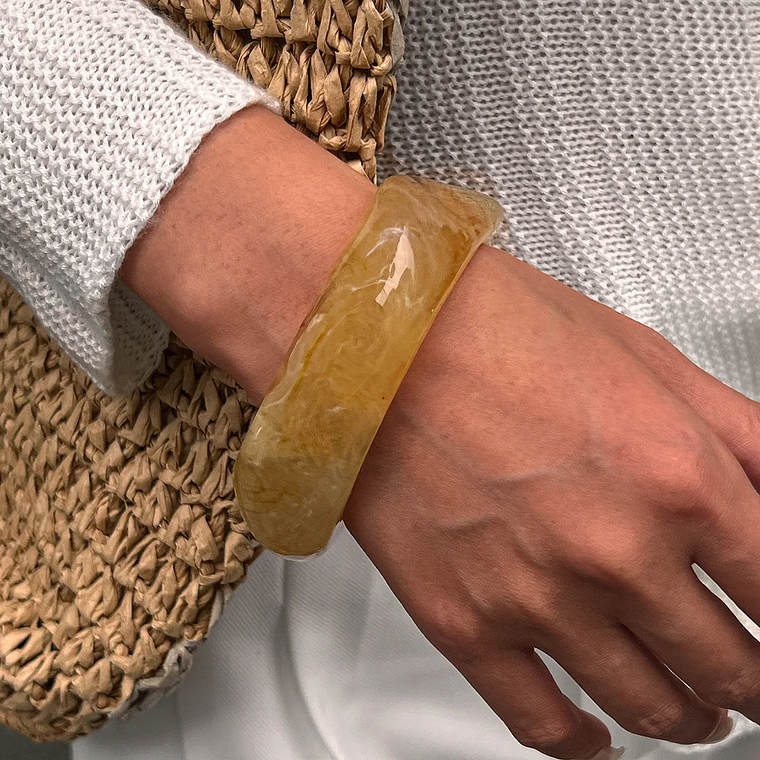 Thick, exaggerated geometric resin bracelets | Punk, Hip Hop, Y2K style | Unisex aesthetic gift 7