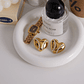 Brincos Coração com Strass Banhado a Ouro 18K PVD | Brincos de Pressão Femininos em Aço Inoxidável - Presente Elegante 2026 - Thumbnail 6