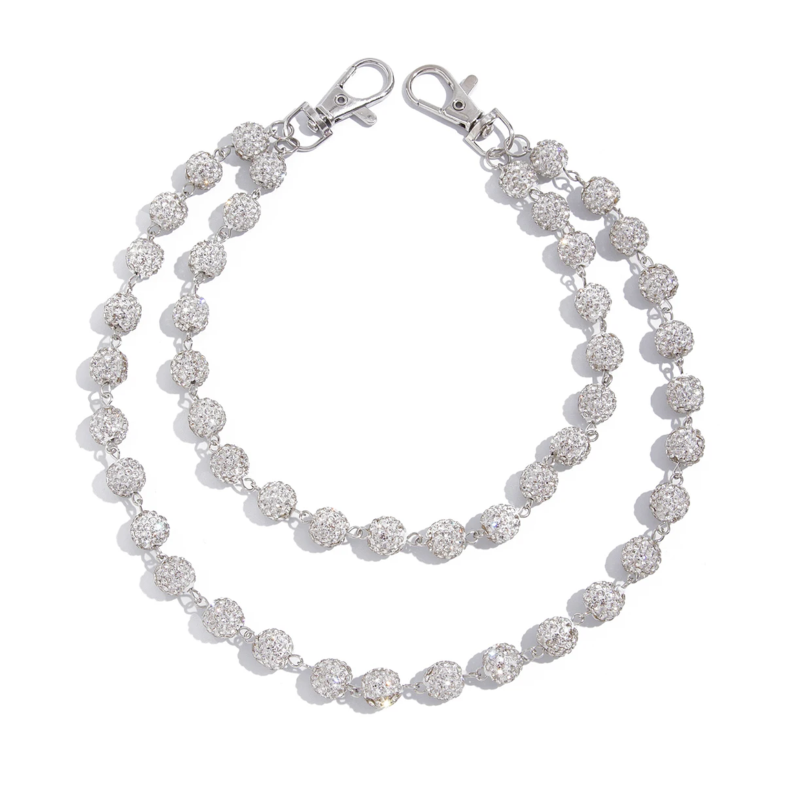 Corrente Cinto Chaveiro Harajuku com Strass | Acessório Masculino de Cintura para Jeans, Estilo Hip Hop e Punk - Ingemark 2025 5