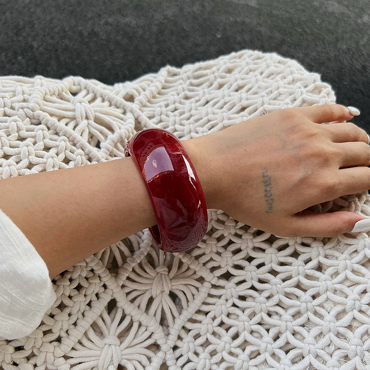 Braceletes de Resina Y2K Bohó 2025 | 3 Estilos Grossos Geométricos, Punk Grunge | Acessório Festa ou Casual 10