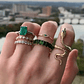 Set of 3 Open Geometric Punk Rings | Adjustable Finger Rings for Women and Girls - Hip-Hop/Rock Style - thumbnail 8