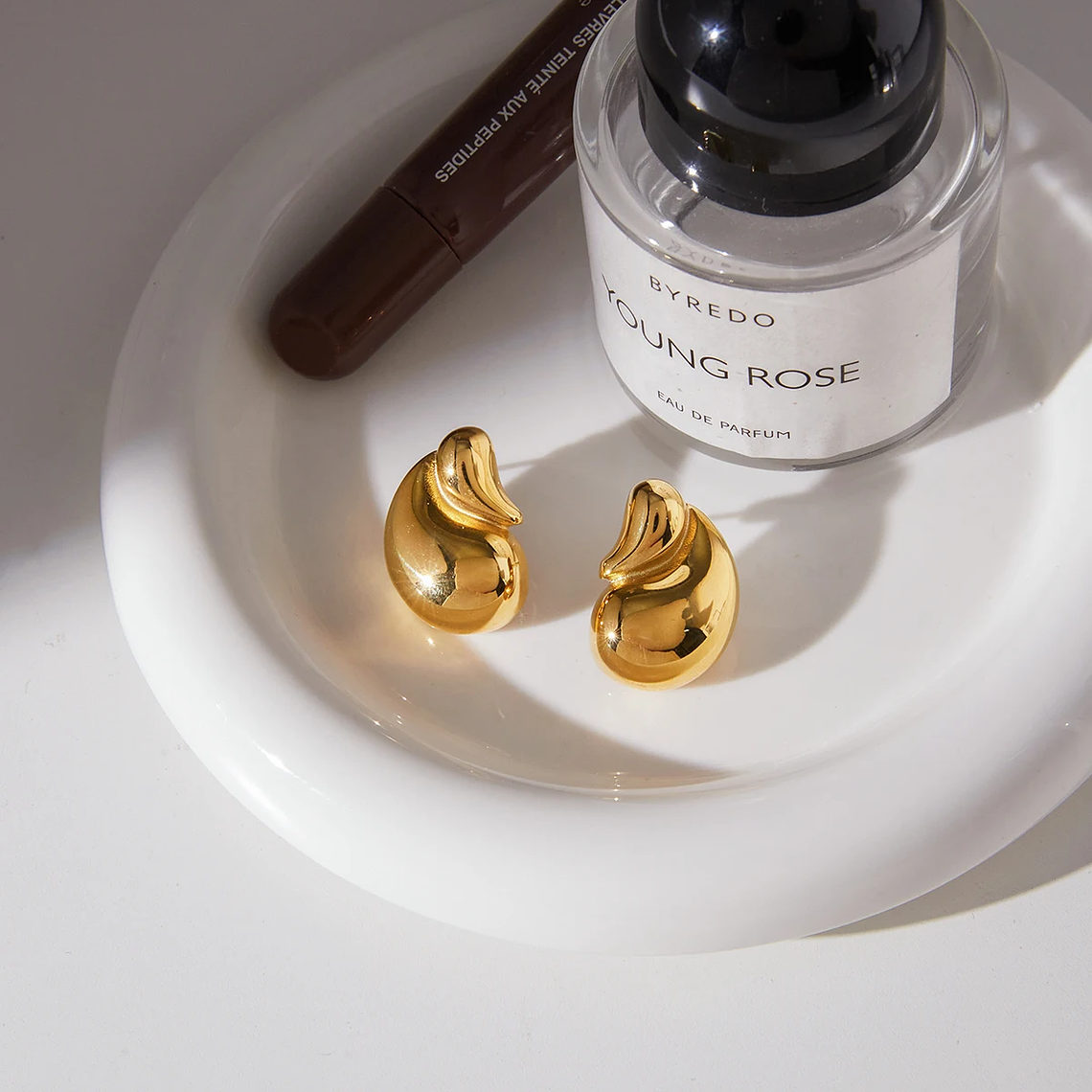 Brincos de Pressão Coração com Strass Banhado a Ouro 18K PVD | Brincos Femininos em Aço Inoxidável - Presente Elegante 4