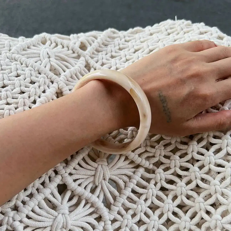 Conjunto de Braceletes Largos Boho Y2K em Acrílico Resinado | Acessórios de Festa Vintage e Geométricos para Mulheres - Ingemark 11