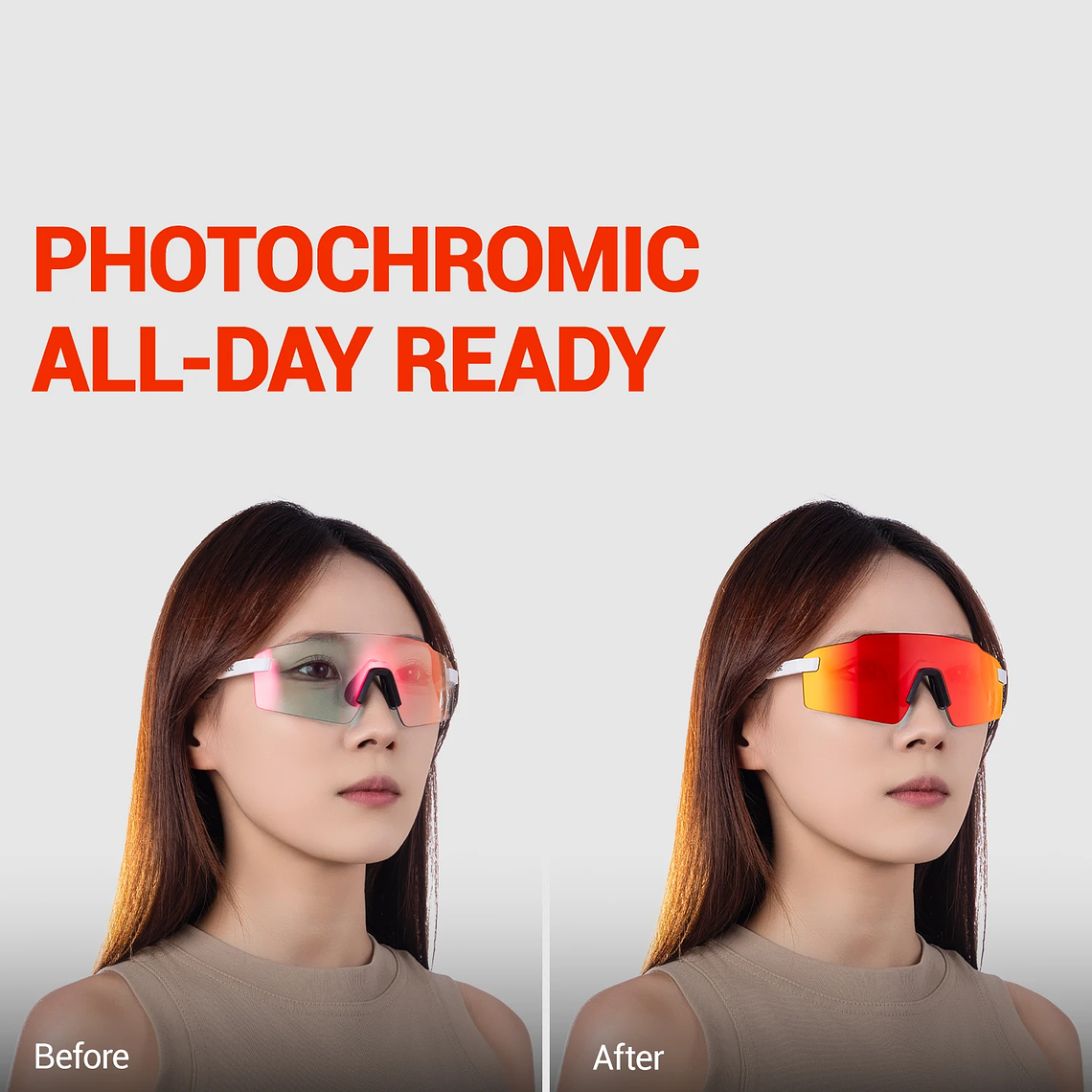 Óculos de Ciclismo Fotocrómicos KAPVOE K341 - Adaptação Automática à Luz, UV400 2