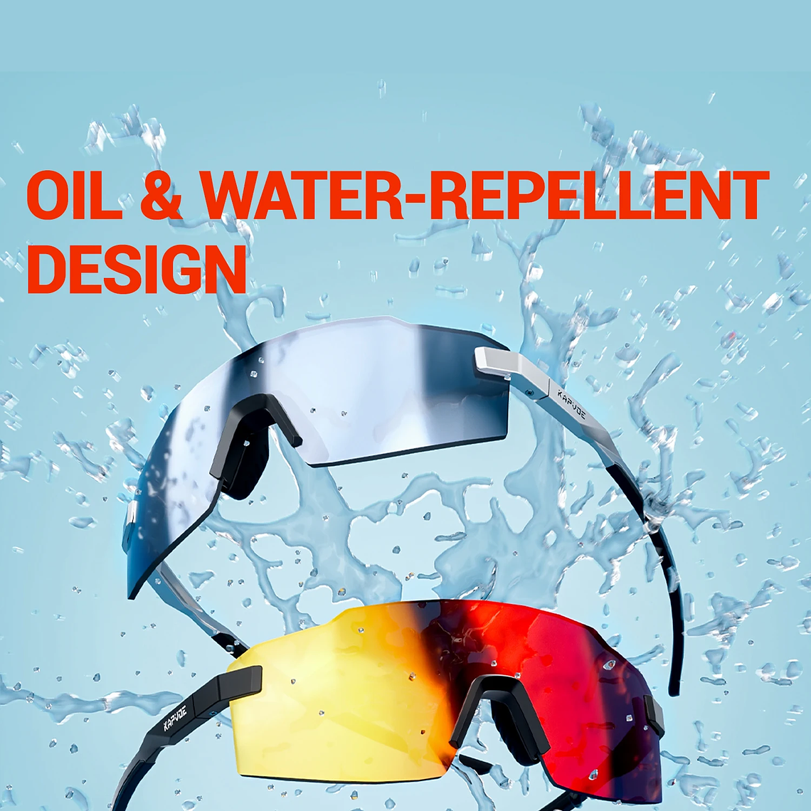 Óculos de Ciclismo Fotocrómicos KAPVOE K341 - Adaptação Automática à Luz, UV400 4