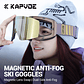 Óculos de Ski Fotocrómicos KAPVOE Inverno 2024 | Magnéticos, Anti-embaciamento e Compatíveis com Óculos de Grau - Thumbnail 3