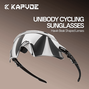 KAPVOE Unisex Photochromic Cycling Glasses | UV400 and Adjustable Lenses for Sports