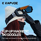 Óculos de Neve Fotocrômico Kapvoe UV400 | Máscara de Esqui e Snowboard Anti-embaçante com Lente Magnética para Homens e Mulheres - Thumbnail 3
