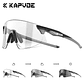 Óculos Fotocromáticos KAPVOE para Ciclismo e Running | UV400, Lentes que Ajustam ao Sol | Unissexo para MTB e Outdoor - Thumbnail 9