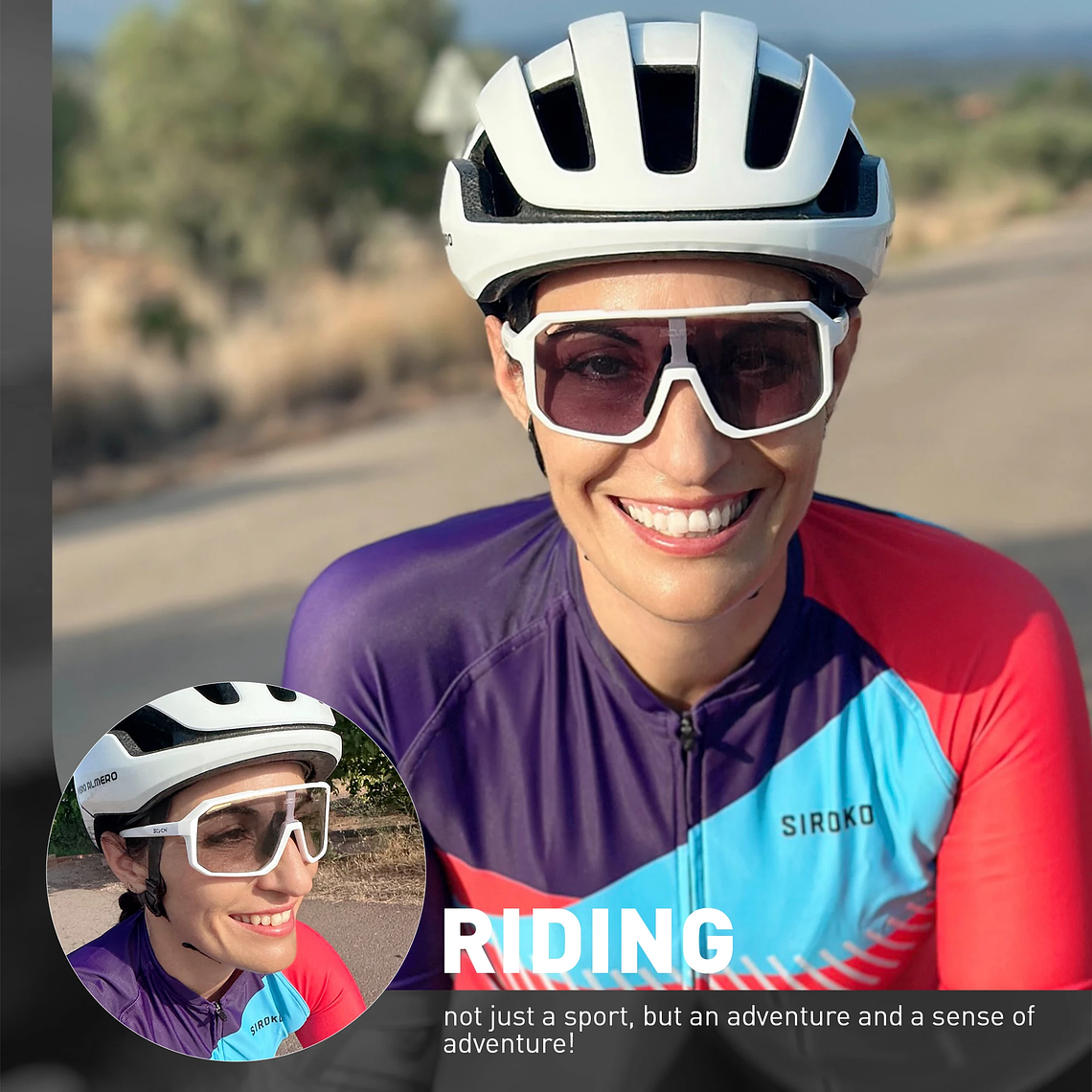 Pack 3 Óculos de Ciclismo Fotocrómicos SCVCN - Lentes que Escurecem com o Sol, UV400 | Unissex 3