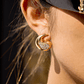 Brincos Gota D'Água com Strass Uworld | Brincos em Aço Inoxidável Banhado a Ouro 18K PVD, Presente para Mulheres - Thumbnail 2
