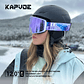 Óculos de Esqui com Lentes Magnéticas KAPVOE | Máscara de Neve Anti-embaçante UV400 para Snowboard e Esqui - Adultos e Mulheres - Thumbnail 3